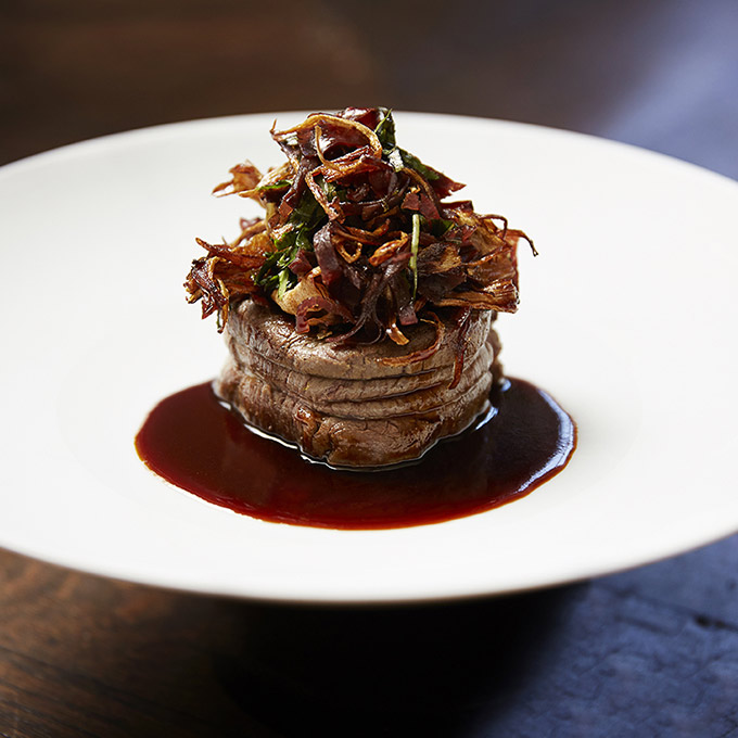 Tournedos de boeuf du JY'S avec notre Sancerre Rouge "Sacrilège"